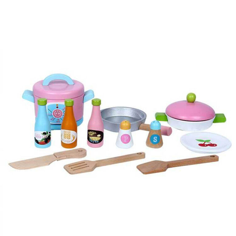 UKR - Kitchen Wooden With Washing Machine Pink - Pink