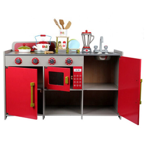 UKR – European Kitchen Red Wooden – Red