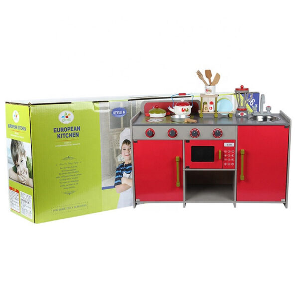 UKR – European Kitchen Red Wooden – Red
