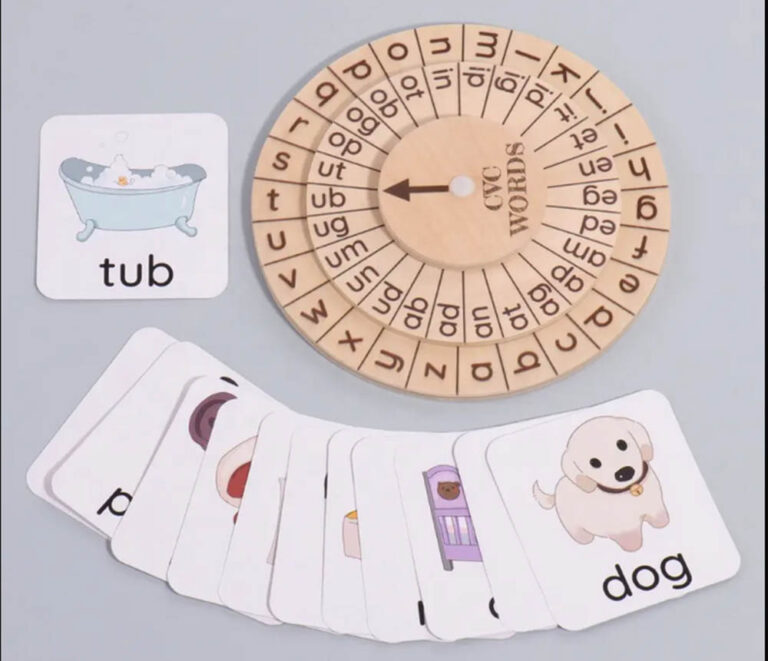 Ukr - Montessori Clock 3 Letter Words