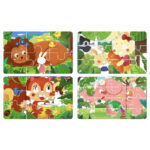 UKR – 4 In 1 Puzzle Forest Animals