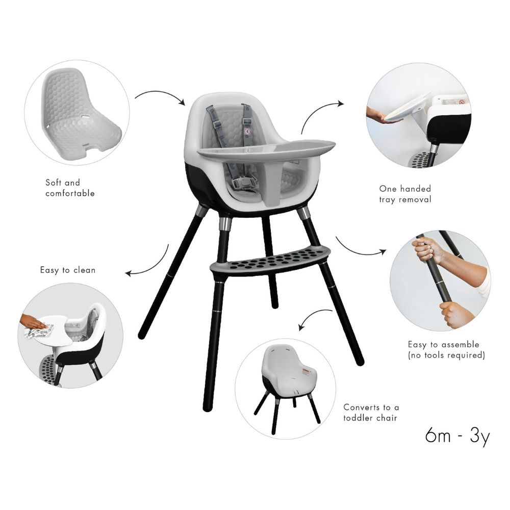 Bumbo – Convertible Highchair To Toddler Chair – Black