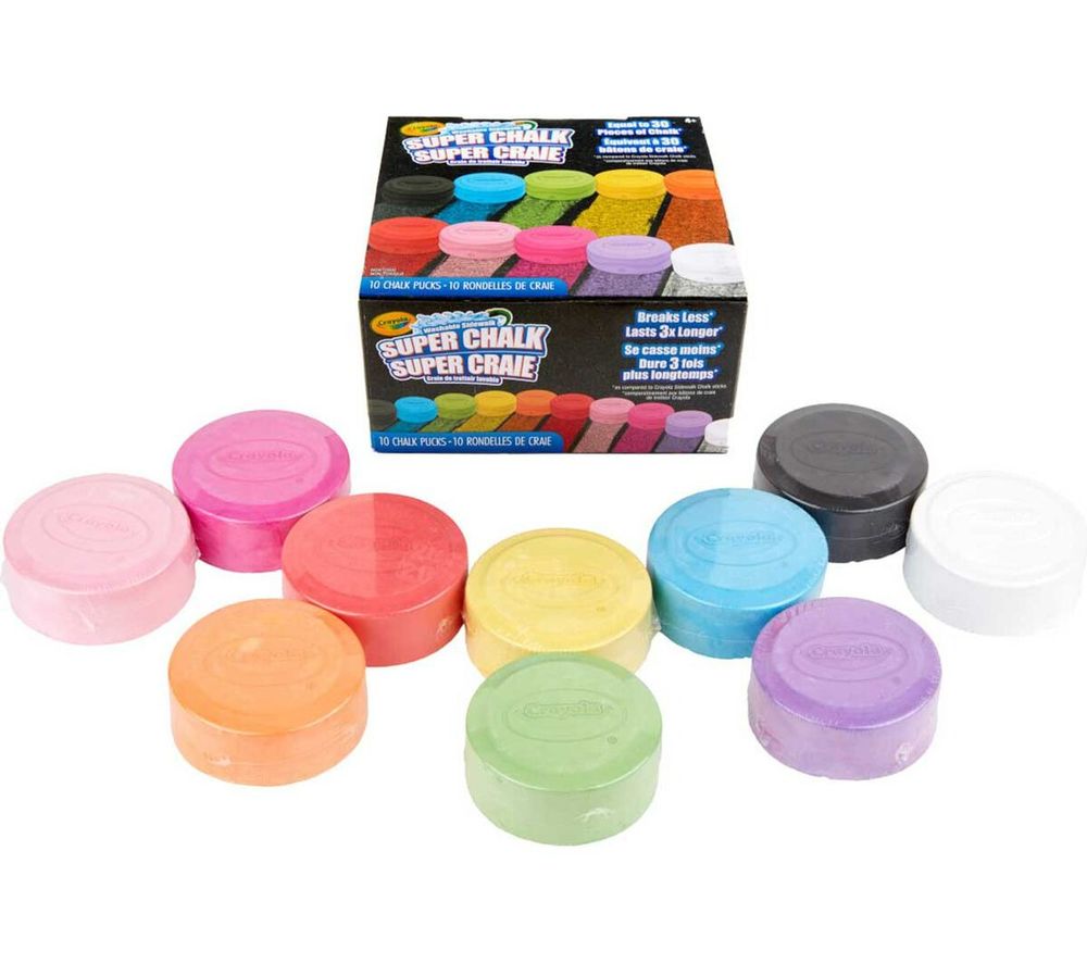 Crayola - Washable Sidewalk Chalk – 10 Vibrant Colors