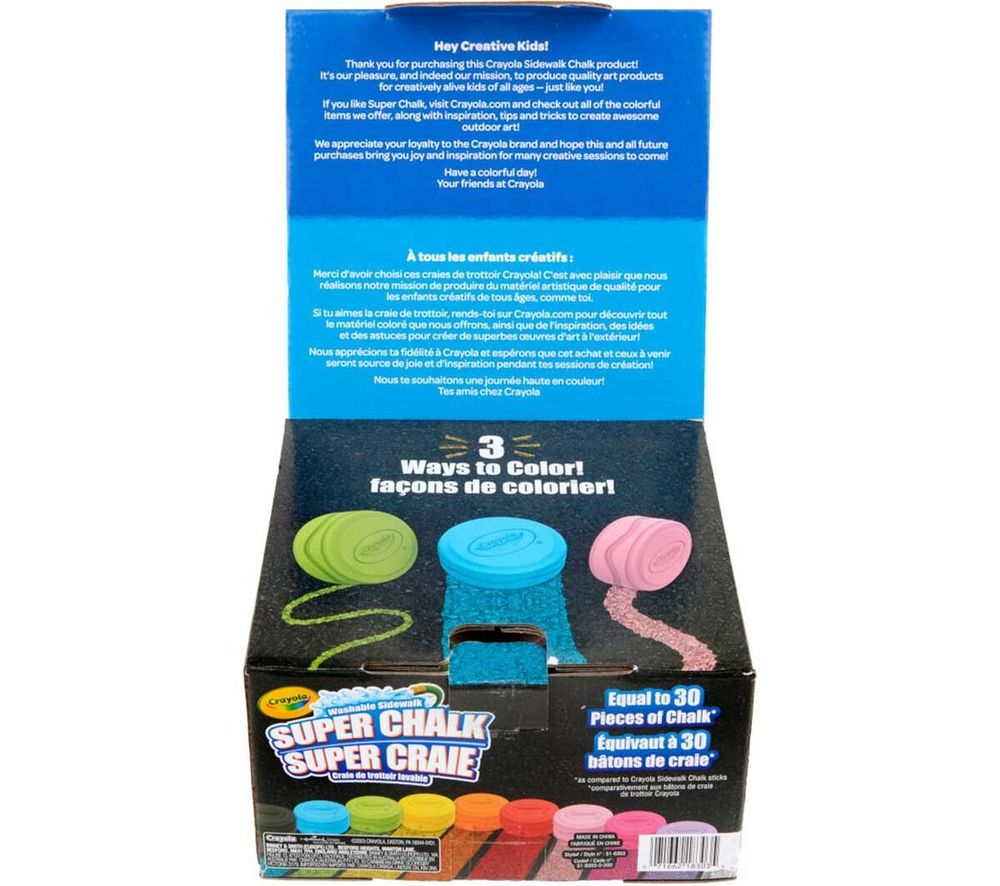 Crayola - Washable Sidewalk Chalk – 10 Vibrant Colors