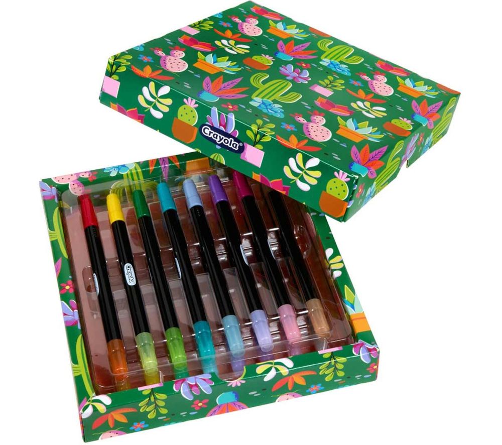Crayola - Brush & Detail Dual-Ended Markers, 16 Count
