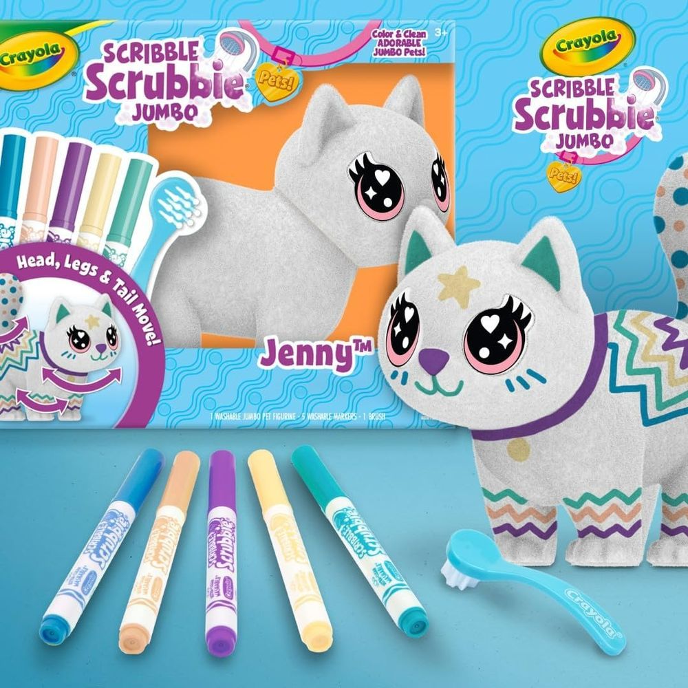 Crayola - Scribble Scrubbie Jumbo Pet , Ages 3+