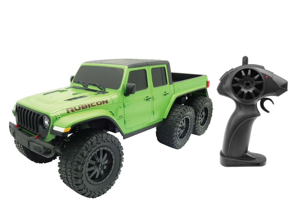 D-power - 1:10 Jeep Gladiator 6-Wheel RC Truck – 2.4GHz Remote Control, USB Rechargeable Battery