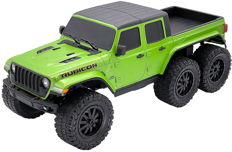 D-power - 1:10 Jeep Gladiator 6-Wheel RC Truck – 2.4GHz Remote Control, USB Rechargeable Battery