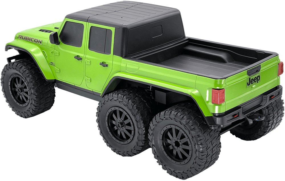 D-power - 1:10 Jeep Gladiator 6-Wheel RC Truck – 2.4GHz Remote Control, USB Rechargeable Battery
