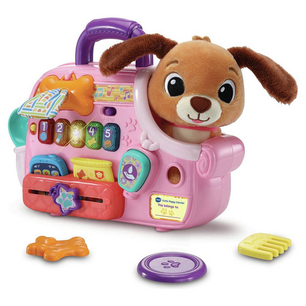 VTech - Baby Cutie Puppy Carrier – Interactive Role-Play Toy 