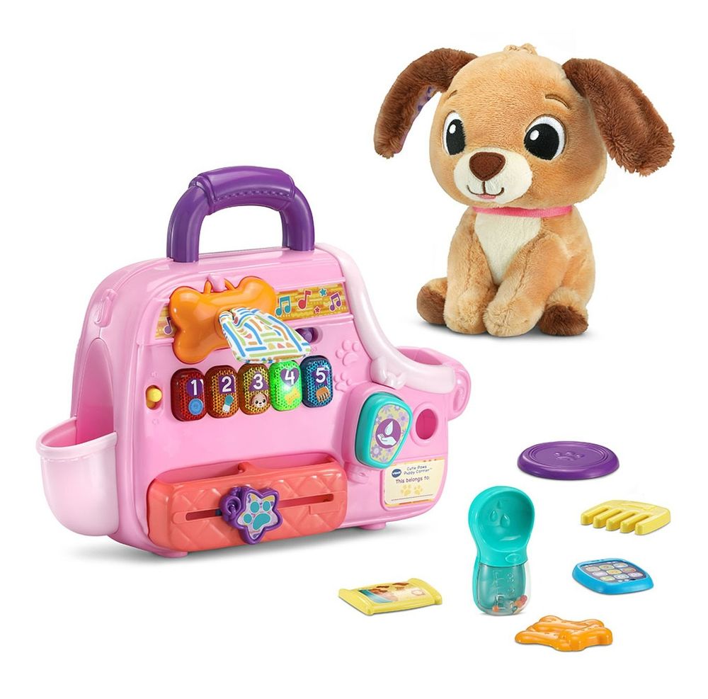 VTech - Baby Cutie Puppy Carrier – Interactive Role-Play Toy 