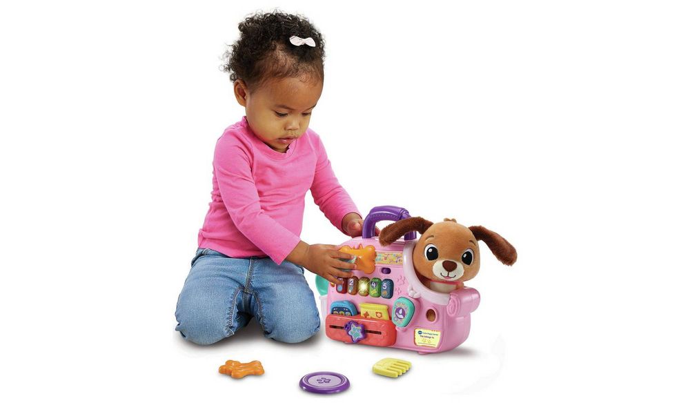 VTech - Baby Cutie Puppy Carrier – Interactive Role-Play Toy 