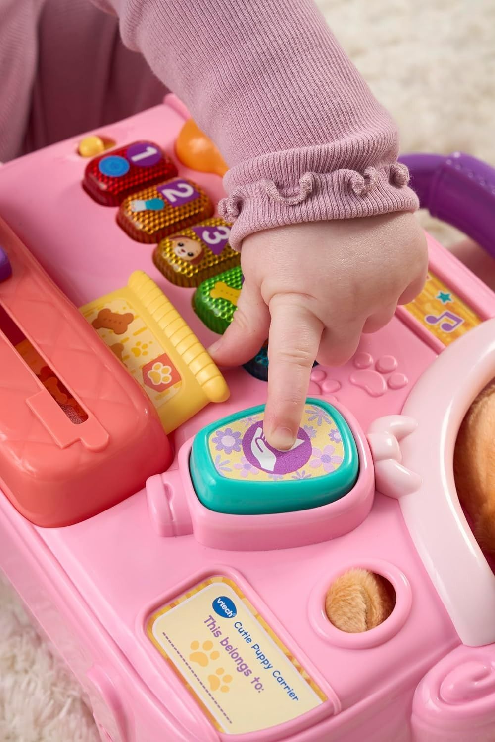 VTech – Baby Cutie Puppy Carrier – Interactive Role-Play Toy
