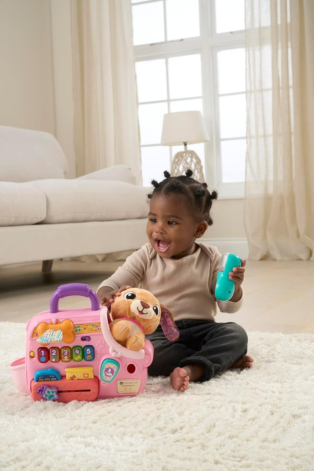 VTech – Baby Cutie Puppy Carrier – Interactive Role-Play Toy