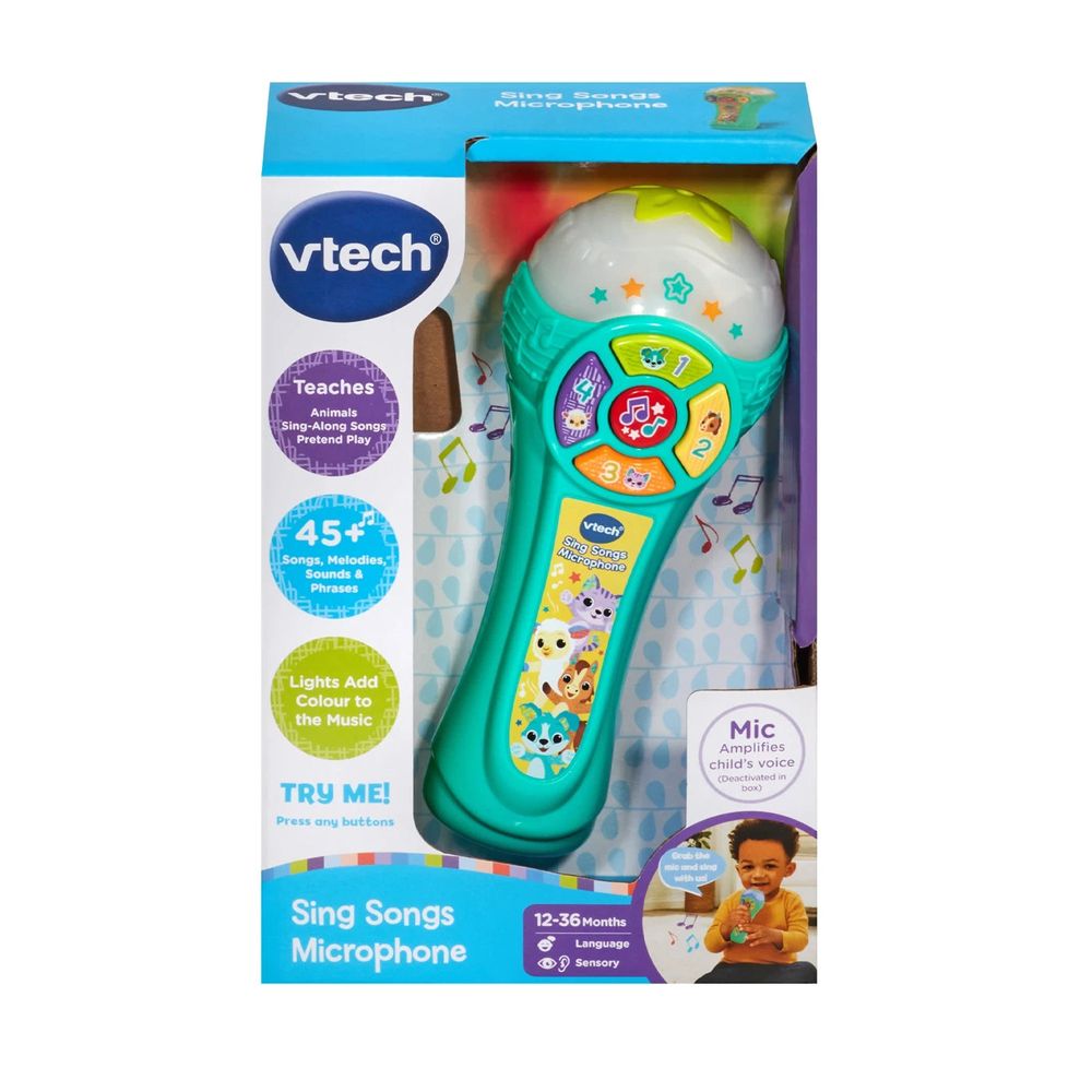 Vtech - Sing and Songs Microphone, Multicolour