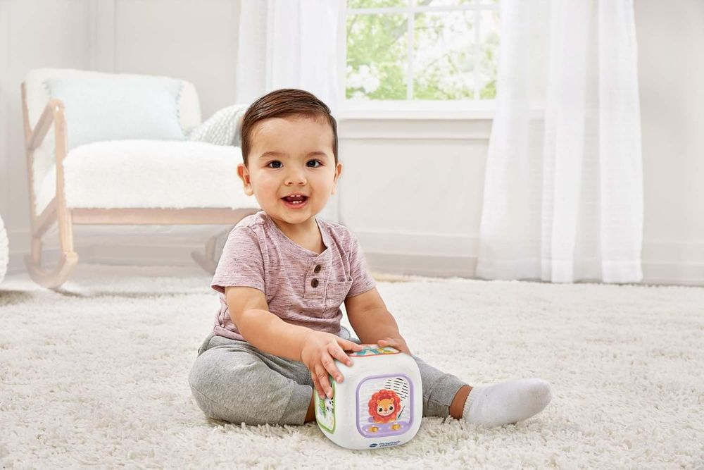 VTech - Baby Sensory Sounds Musical Cube – Interactive Baby Toy 