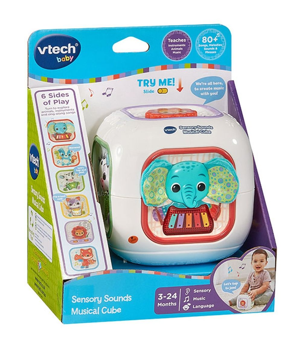 VTech – Baby Sensory Sounds Musical Cube – Interactive Baby Toy