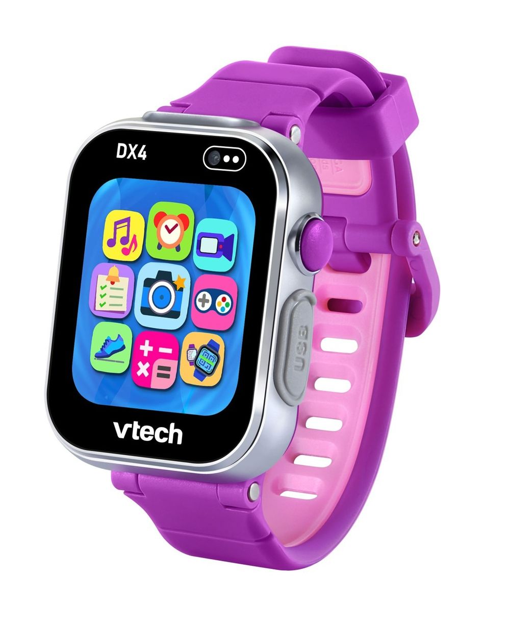 VTech – KidiZoom Smartwatch DX4 Purple – Camera & Games, Video Recorder, Voice Changer