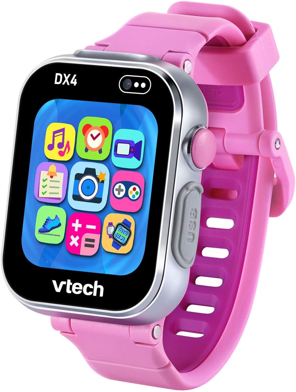 VTech – KidiZoom Smartwatch DX4 Pink – Camera & Games, Video Recorder, Voice Changer