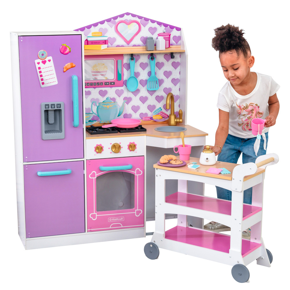KidKraft- Kidkraft Sweet Snack Time Cart & Play Kitchen