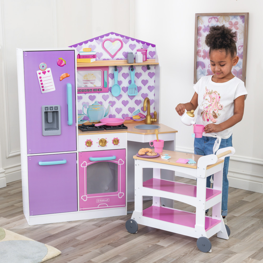KidKraft- Kidkraft Sweet Snack Time Cart & Play Kitchen