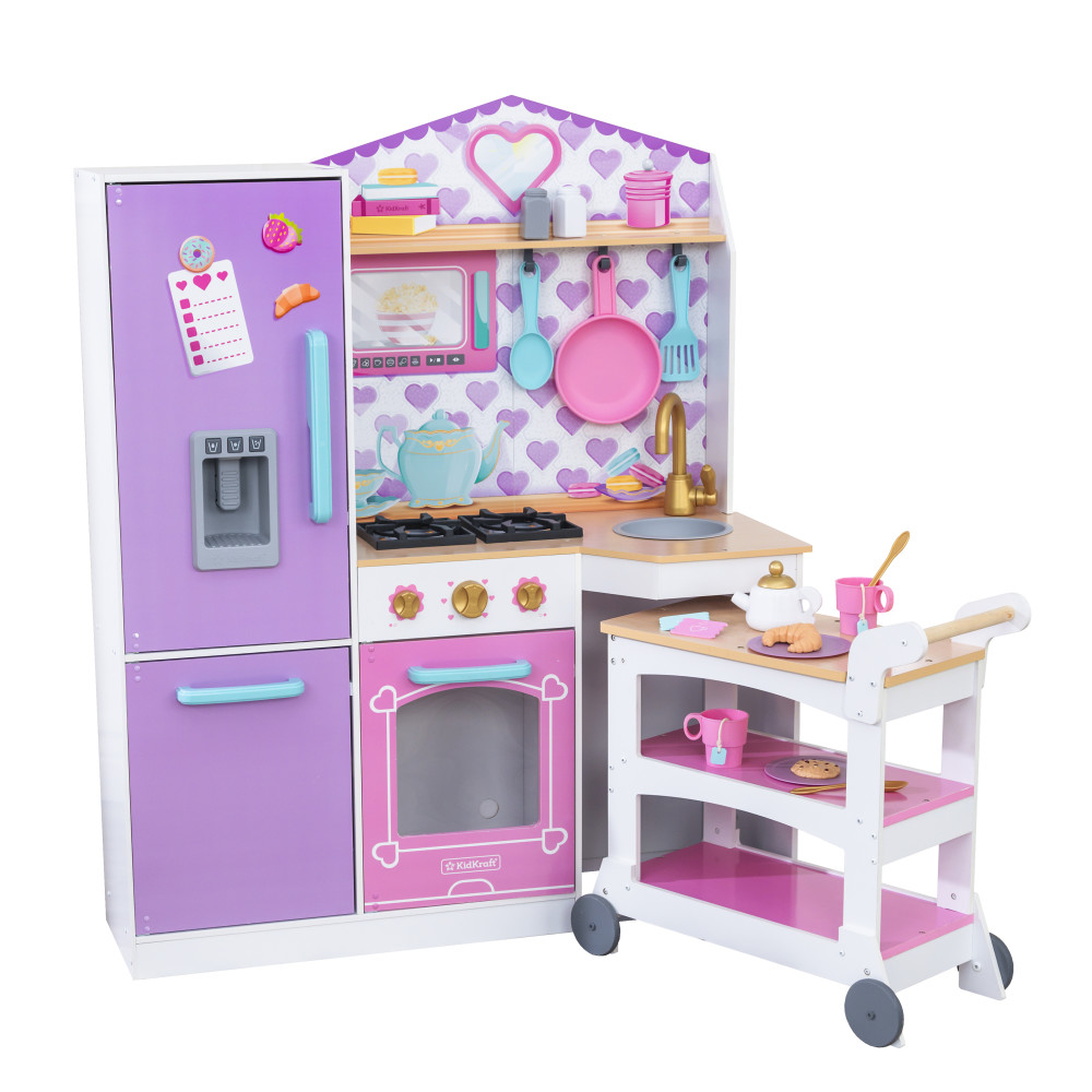 KidKraft- Kidkraft Sweet Snack Time Cart & Play Kitchen