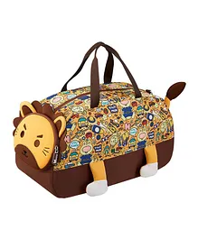 Nohoo – 3D Cute Lion Kids Duffle Bag/Activity Bag – Brown, 18 Inch