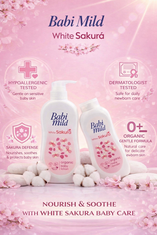 Babi Mild - Lotion White Sakura Organic - 180ml