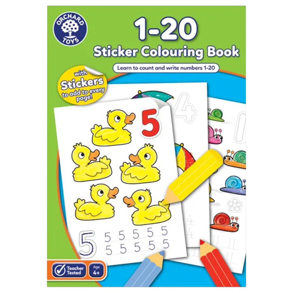 1-20 Colouring Book