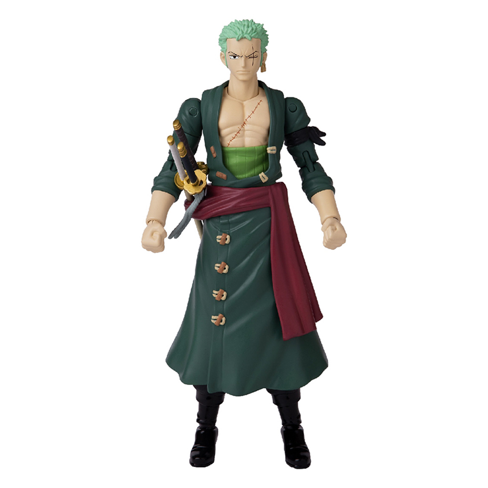 BANDAI ANIME HEROES ONE-PIECE RORONOA ZORO 7"