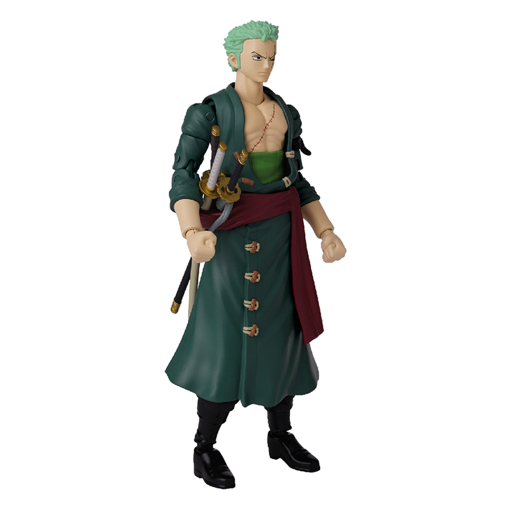 BANDAI ANIME HEROES ONE-PIECE RORONOA ZORO 7"