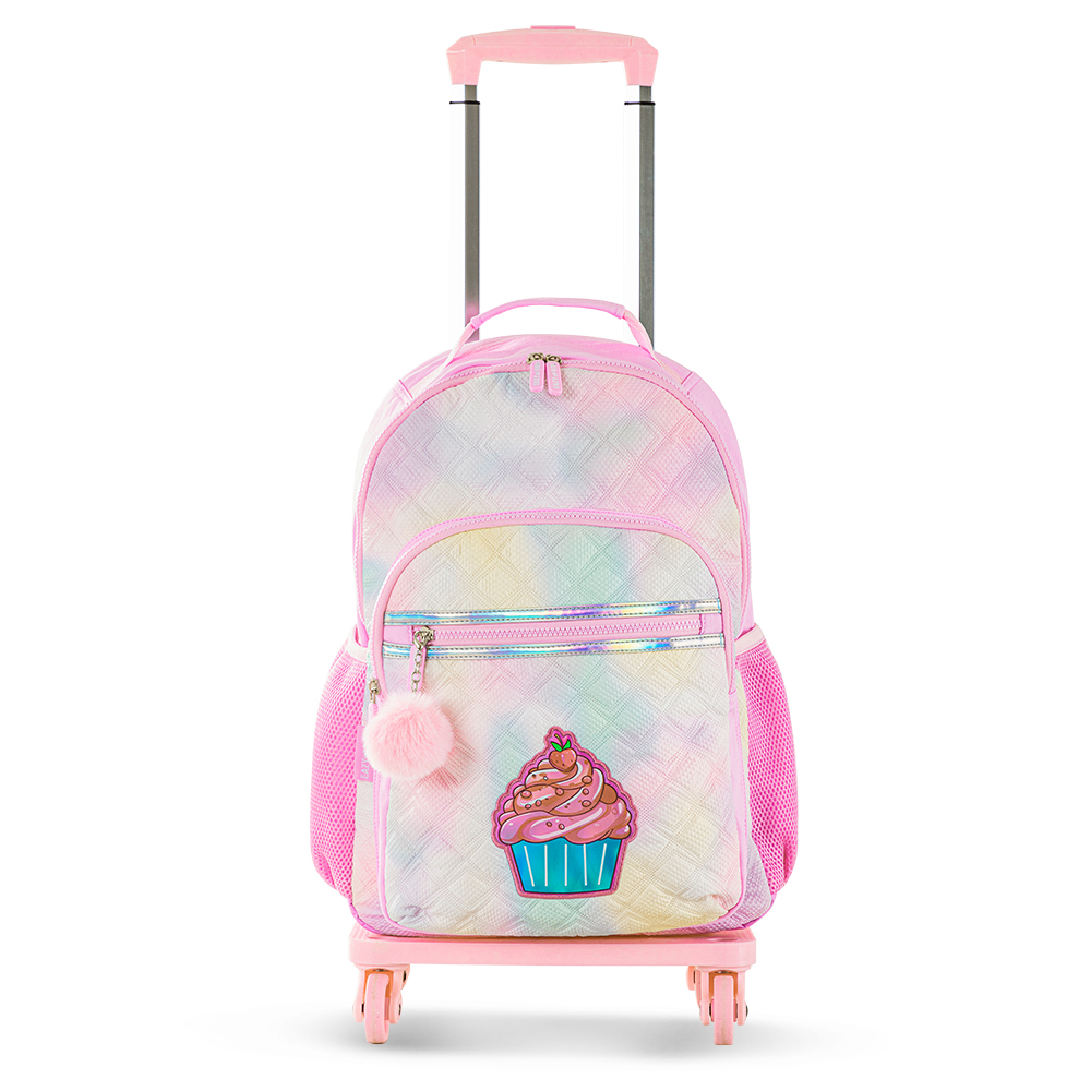 Eazy Kids – 17-Inch Backpack W/ Lunch Bag & Pencil Case – Set of 4 – Sugar Pop Pink