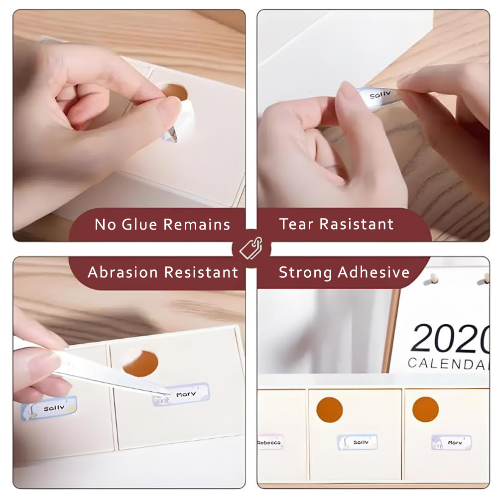 Eazy Kids – Mini Label Maker Printer Rolls – Set of 3 – White