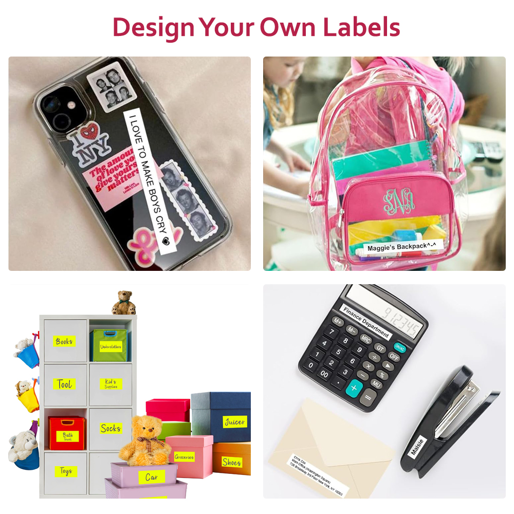 Eazy Kids – Mini Label Maker Printer Rolls – Set of 3 – White