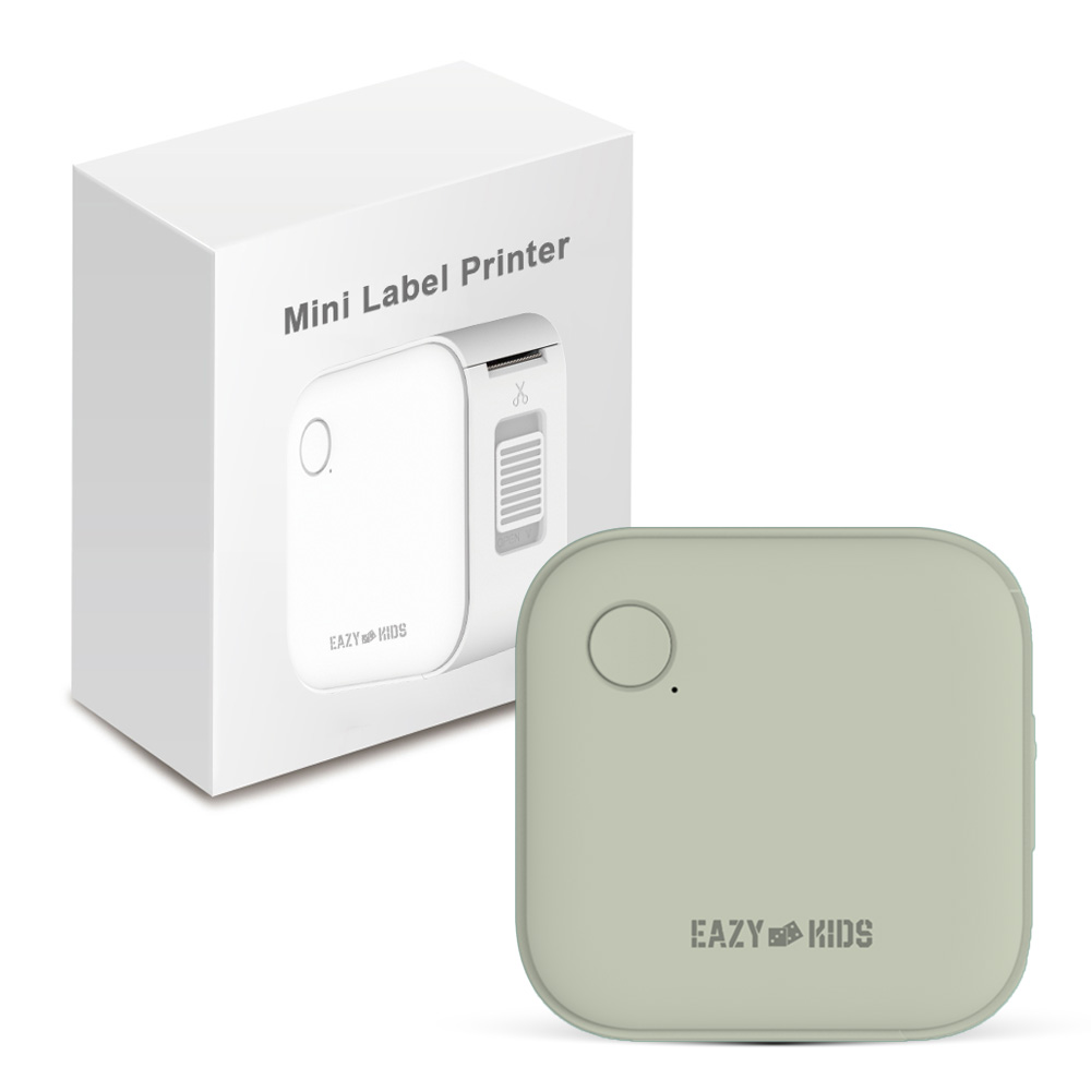 Eazy Kids – Mini Label Maker Printer with 180 Labels Roll – Green