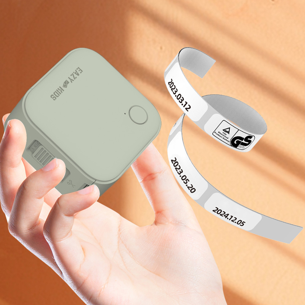 Eazy Kids – Mini Label Maker Printer with 180 Labels Roll – Green