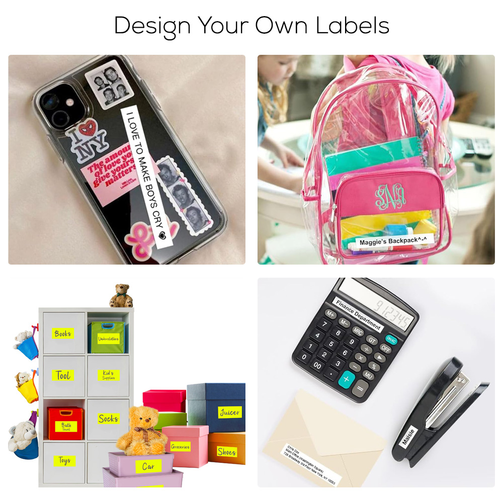 Eazy Kids – Mini Label Maker Printer with 180 Labels Roll – Green