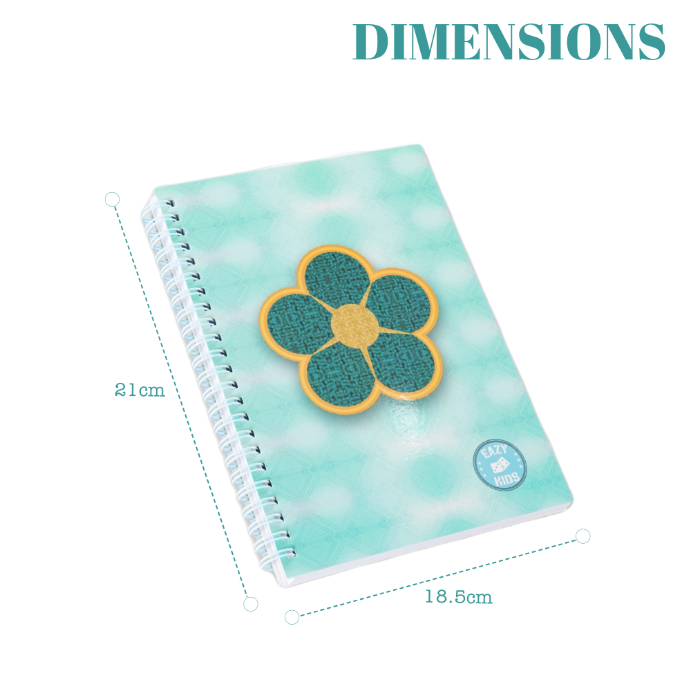 Eazy Kids – Spiral Diary – Daisy Flower Green