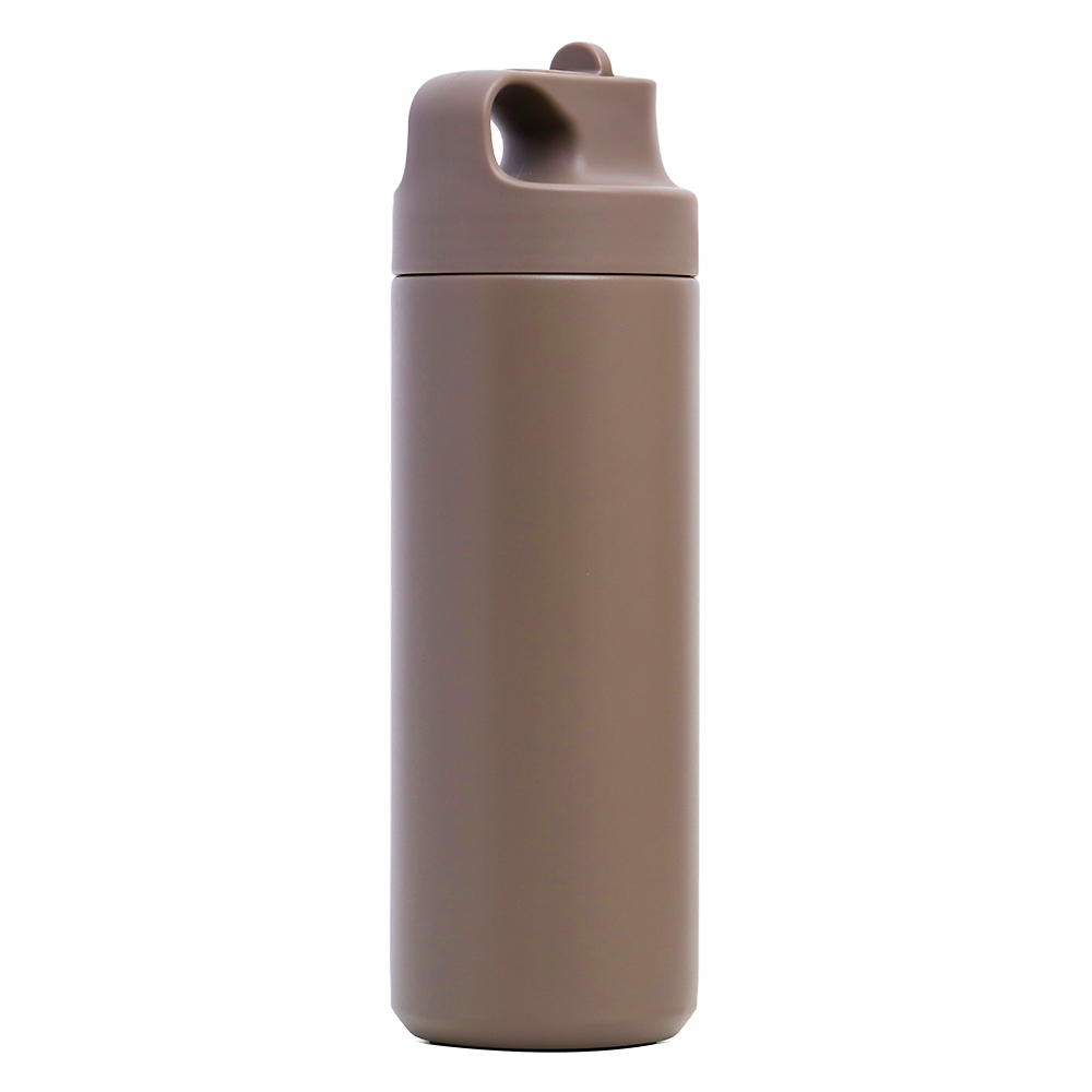 Eazy Kids - Double Wall Insulated Sports Water Bottle - Khaki, 550ml