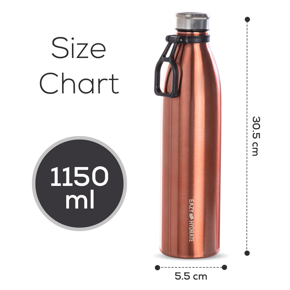 Eazy Kids – Steel Water Bottle – 1150ml – Copper