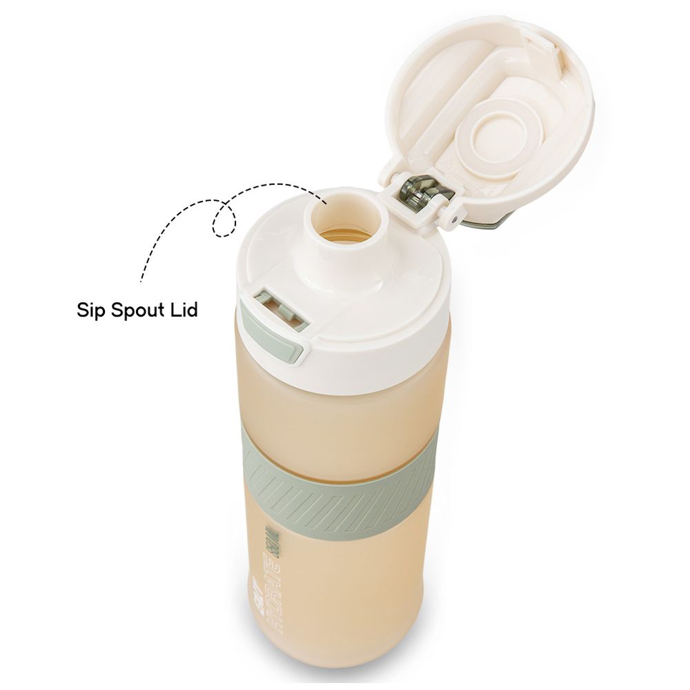 Eazy Kids Personalized Tritan Water Bottle 850ml with Spout Lid & Handle – Ivory