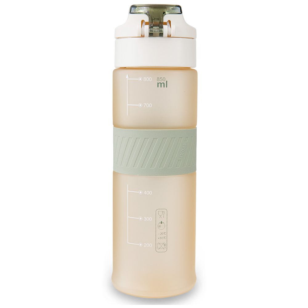 Eazy Kids Personalized Tritan Water Bottle 850ml with Spout Lid & Handle – Ivory