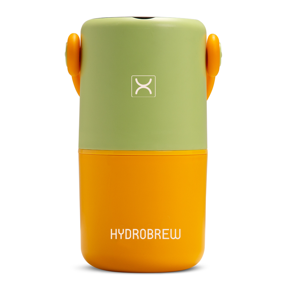 Hydrobrew - Double Decker Stainless Steel Lunch Box w/Folding Spork - Sage and Amber