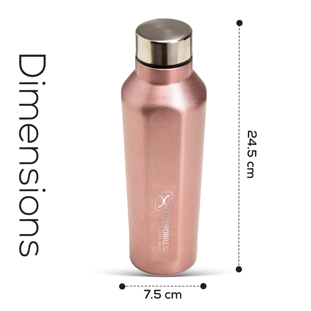 Hydrobrew – Steel Water Bottle – 800ml – Copper