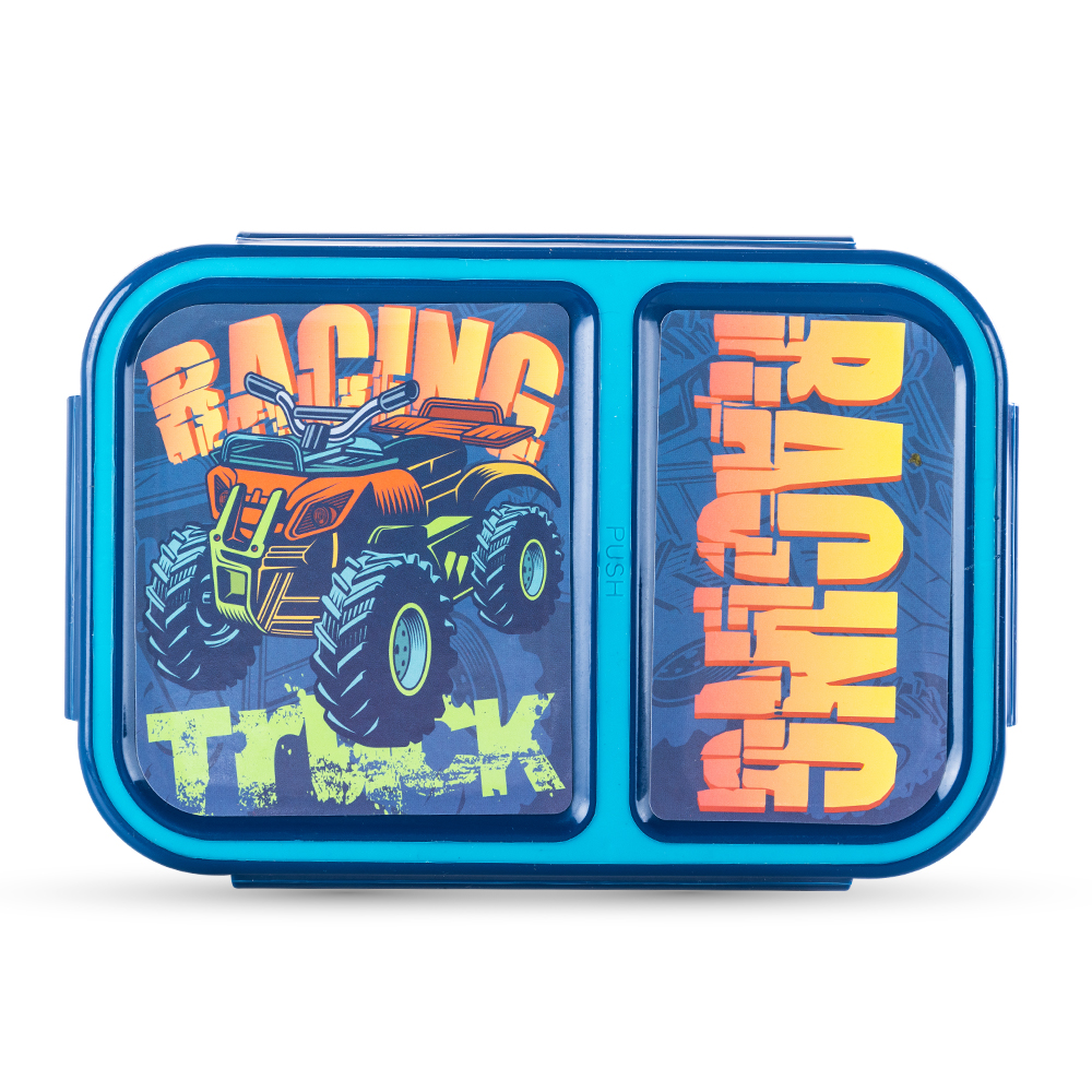 Nova Kids – 2 Compartment Bento Lunch Box – Racer Blue