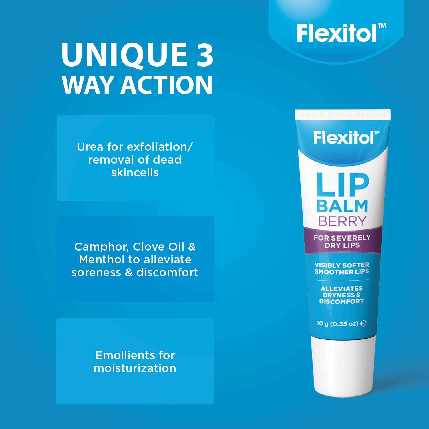 Flexitol – Lip balm 10g – Berry