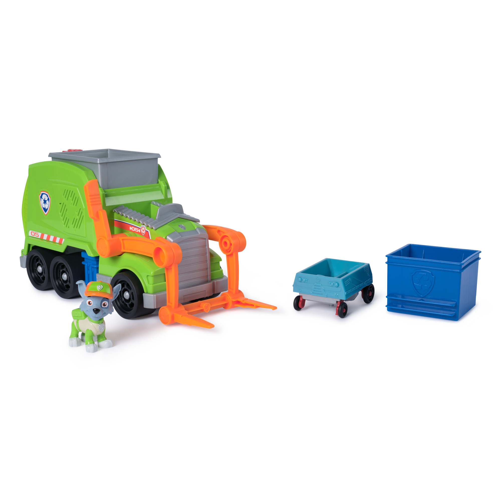 Paw Patrol - Nick Paw Patrol - Paw Patrol Rocky Crush N Roll Recycling Truck