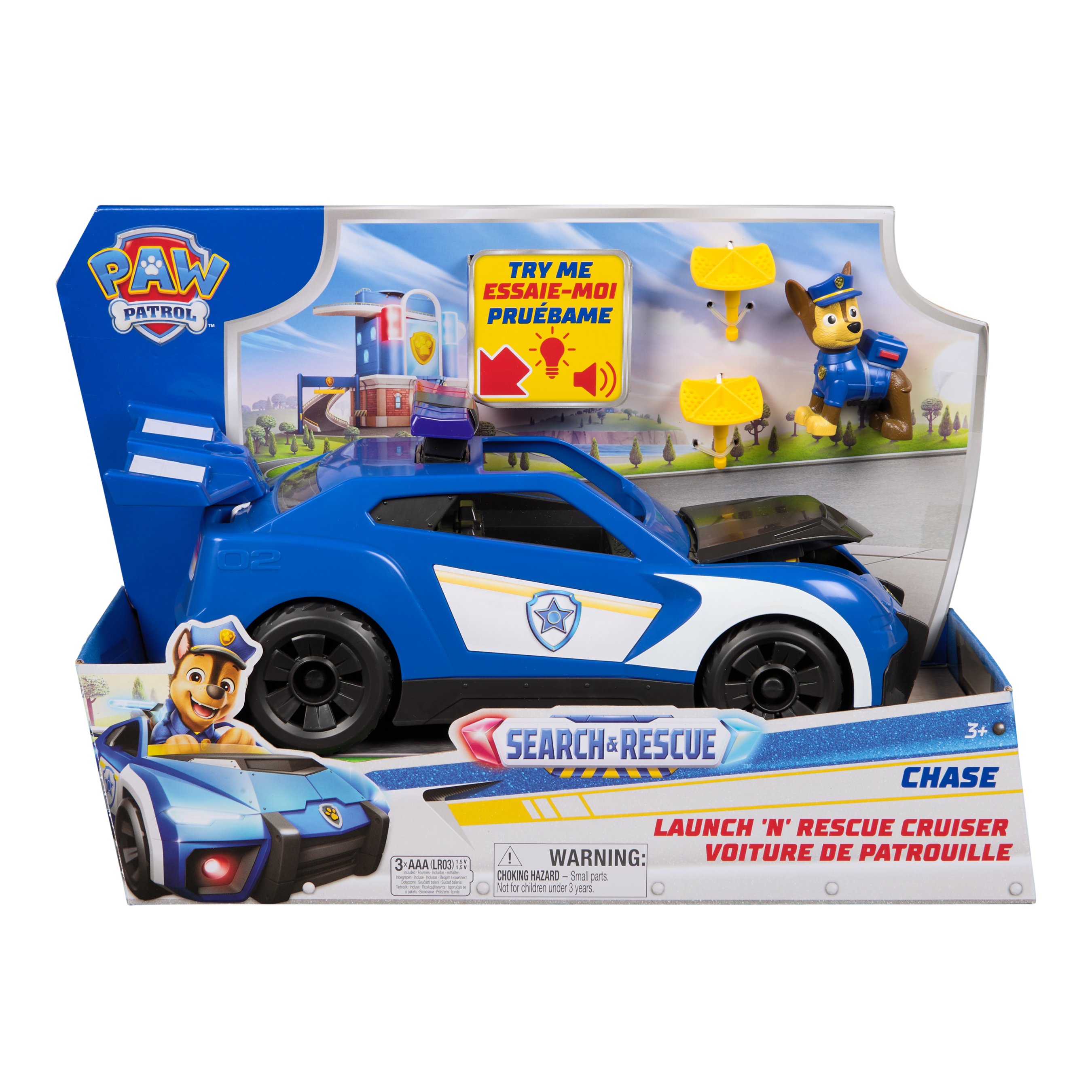 Paw Patrol - Nick Paw Patrol - Paw Patrol Search & Rescue Launch N Rescue Cruiser Vehicle