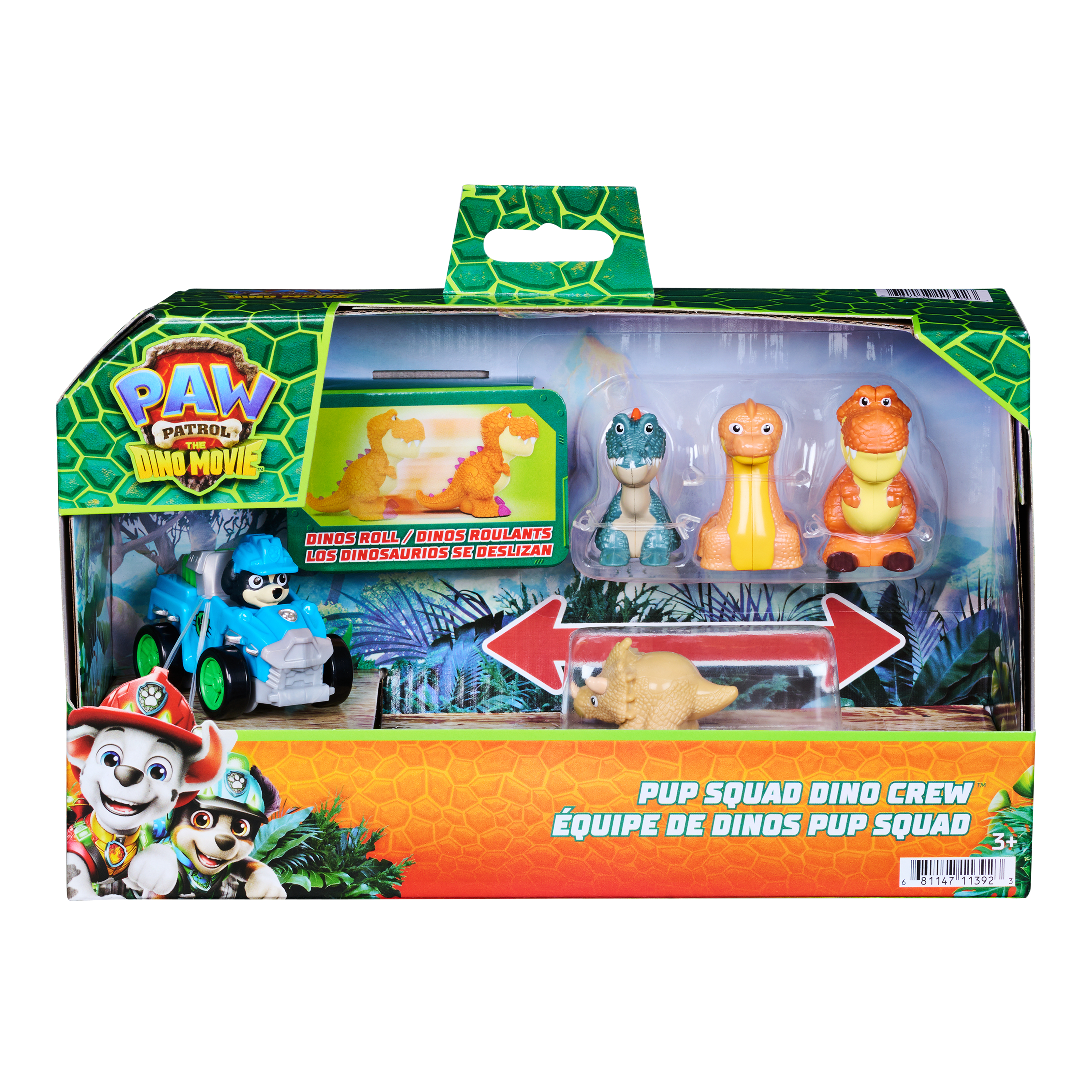 Paw Patrol - Nick Paw Patrol - Paw Patrol Movie3 Dino Rex's Crew Pack