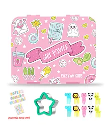 Eazy Kids – 5 & 4 Convertible Bento Lunch Box Set – Girl Power